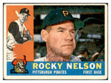1960 Topps #157 Rocky Nelson Pirates Signed Autographed 534609