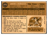 1960 Topps #393 Smoky Burgess Pirates Signed Autographed 534612