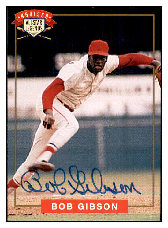 1994 Nabisco Bob Gibson Cardinals Signed Autographed 534617