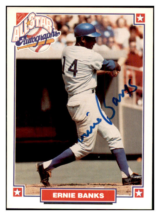 1993 Nabisco Ernie Banks Cubs Signed Autographed 534619