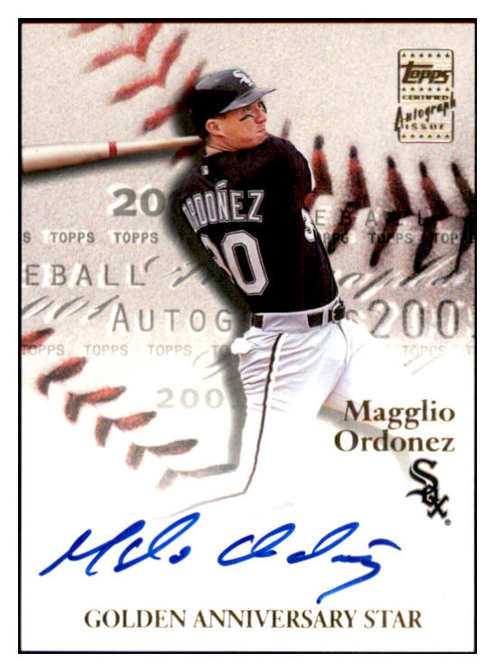 2000 Topps Certified #GAA-MO Magglio Ordonez Signed Autographed 534636