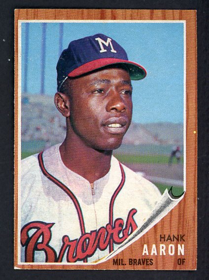 1962 Topps Baseball #320 Hank Aaron Braves EX+/EX-MT 534656