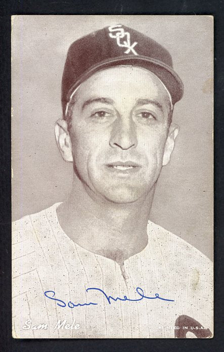 1947-66 Exhibits Sam Mele White Sox Signed Autographed 534663