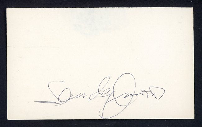 Spider Jorgensen Dodgers 3x5 Index Card Signed Autographed 534665