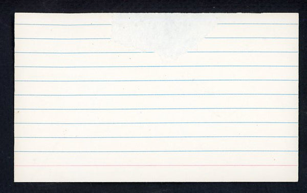 Spider Jorgensen Dodgers 3x5 Index Card Signed Autographed 534665