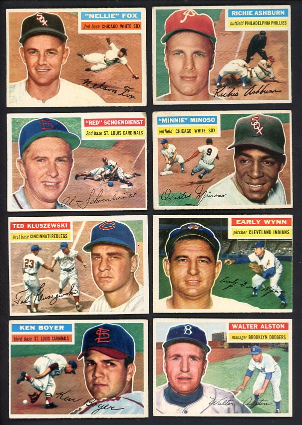 1956 Topps Set Lot 285 Diff Nice Condition Ashburn Fox 534666