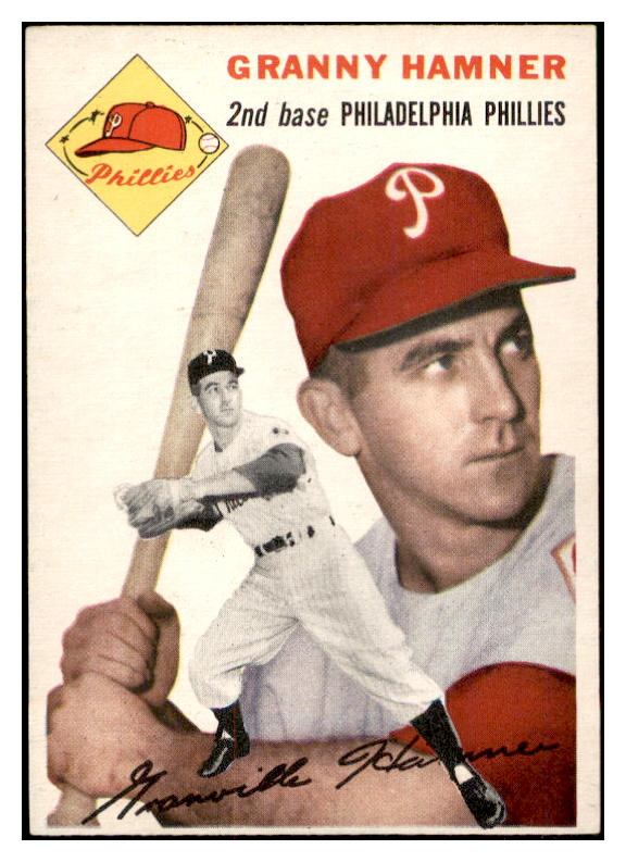 1954 Topps Baseball #024 Granny Hamner Phillies EX-MT 534675