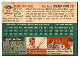 1954 Topps Baseball #027 Ferris Fain White Sox EX-MT 534676