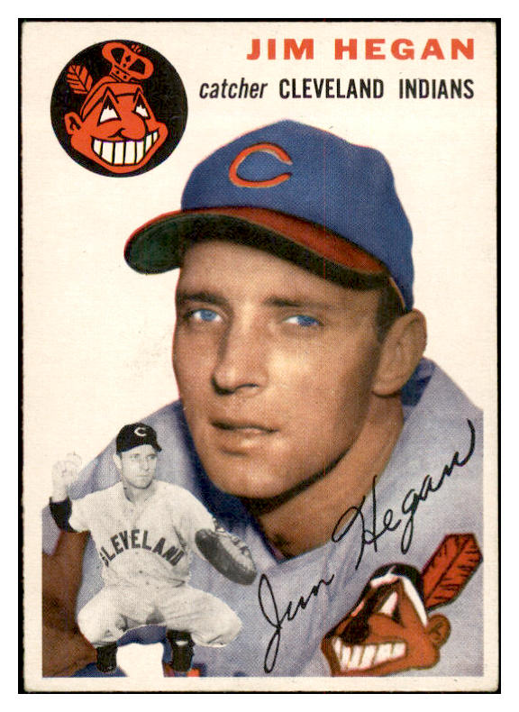 1954 Topps Baseball #029 Jim Hegan Indians EX-MT 534678