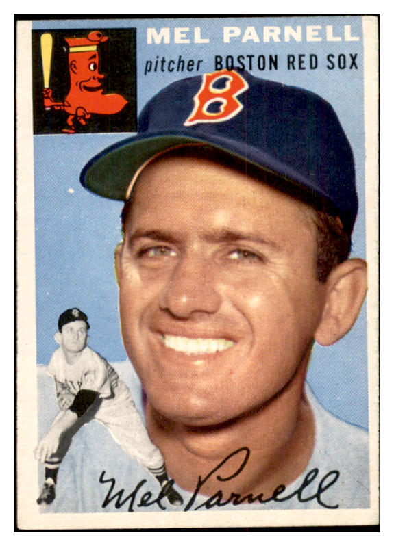1954 Topps Baseball #040 Mel Parnell Red Sox EX-MT 534683