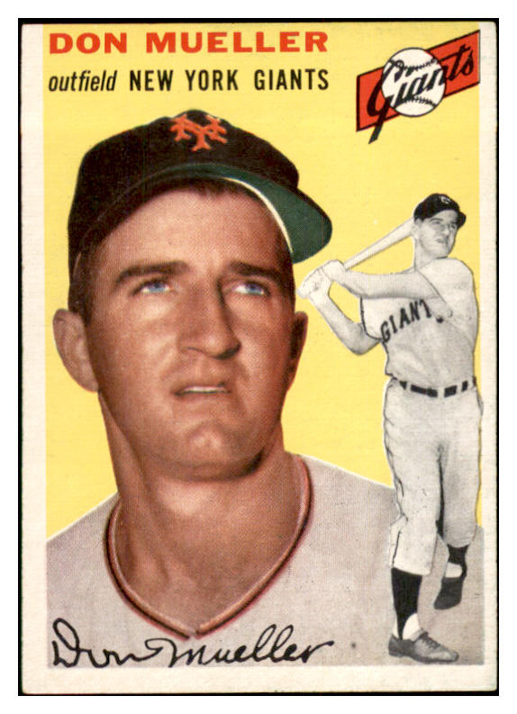 1954 Topps Baseball #042 Don Mueller Giants EX-MT 534685