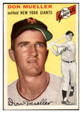 1954 Topps Baseball #042 Don Mueller Giants EX-MT 534685