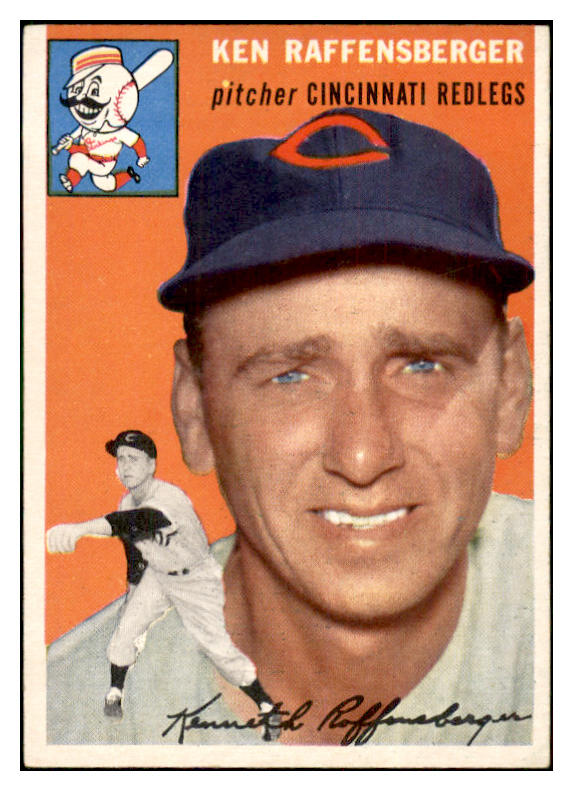 1954 Topps Baseball #046 Ken Raffensberger Reds EX-MT 534687