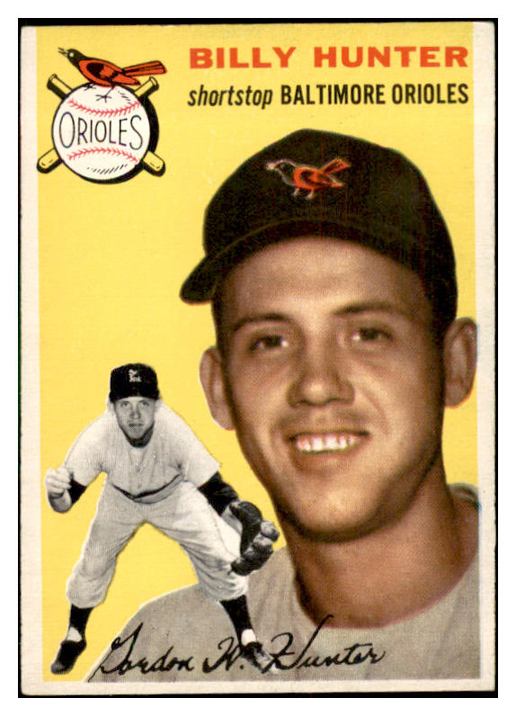 1954 Topps Baseball #048 Billy Hunter Orioles EX-MT 534689