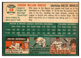 1954 Topps Baseball #048 Billy Hunter Orioles EX-MT 534689