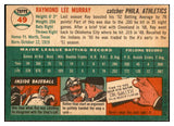 1954 Topps Baseball #049 Ray Murray A's EX-MT 534690