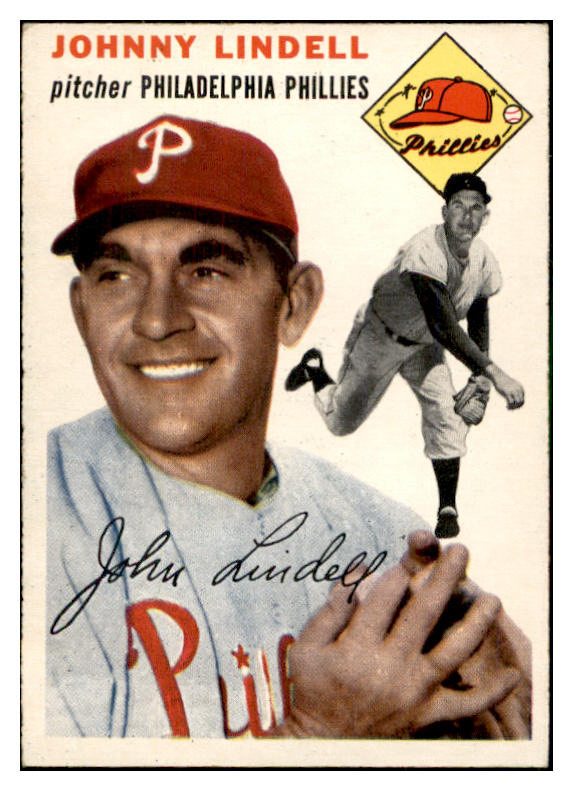 1954 Topps Baseball #051 Johnny Lindell Phillies EX-MT 534691