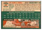 1954 Topps Baseball #057 Luis Aloma White Sox EX-MT 534695