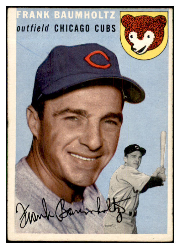 1954 Topps Baseball #060 Frank Baumholtz Cubs EX 534698