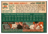 1954 Topps Baseball #060 Frank Baumholtz Cubs EX 534698
