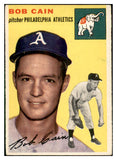 1954 Topps Baseball #061 Bob Cain A's EX-MT 534699