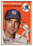 1954 Topps Baseball #062 Eddie Robinson Yankees EX 534700