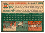 1954 Topps Baseball #062 Eddie Robinson Yankees EX 534700