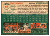 1954 Topps Baseball #064 Hank Thompson Giants EX-MT 534702