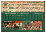 1954 Topps Baseball #066 Ted Lepcio Red Sox EX-MT 534704