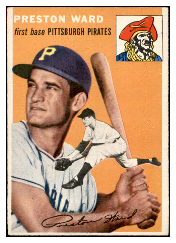 1954 Topps Baseball #072 Preston Ward Pirates EX-MT 534709