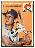 1954 Topps Baseball #072 Preston Ward Pirates EX-MT 534709