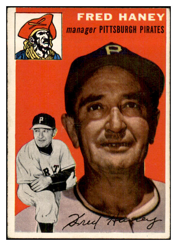 1954 Topps Baseball #075 Fred Haney Pirates EX-MT 534712
