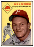 1954 Topps Baseball #078 Ted Kazanski Phillies EX-MT 534715