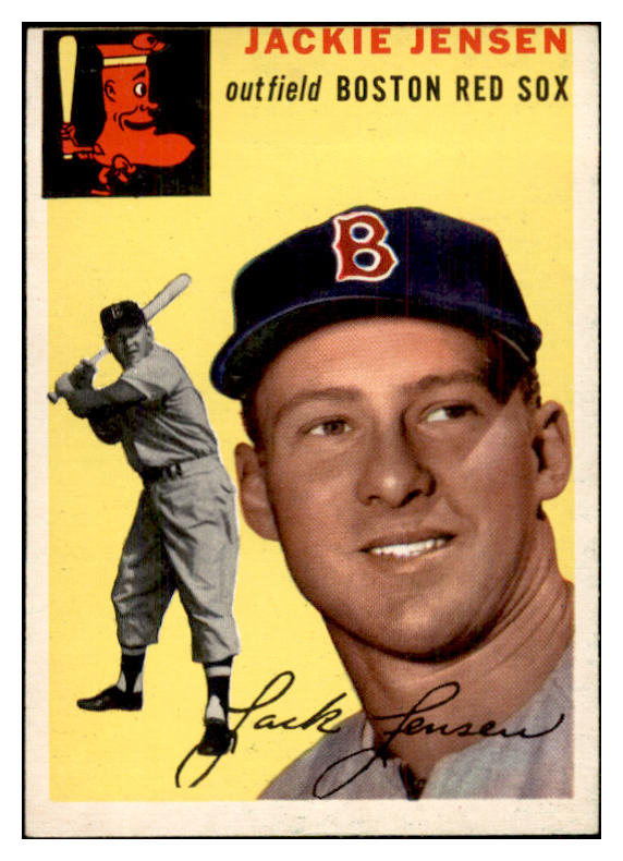 1954 Topps Baseball #080 Jackie Jensen Red Sox EX-MT 534717