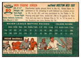1954 Topps Baseball #080 Jackie Jensen Red Sox EX-MT 534717