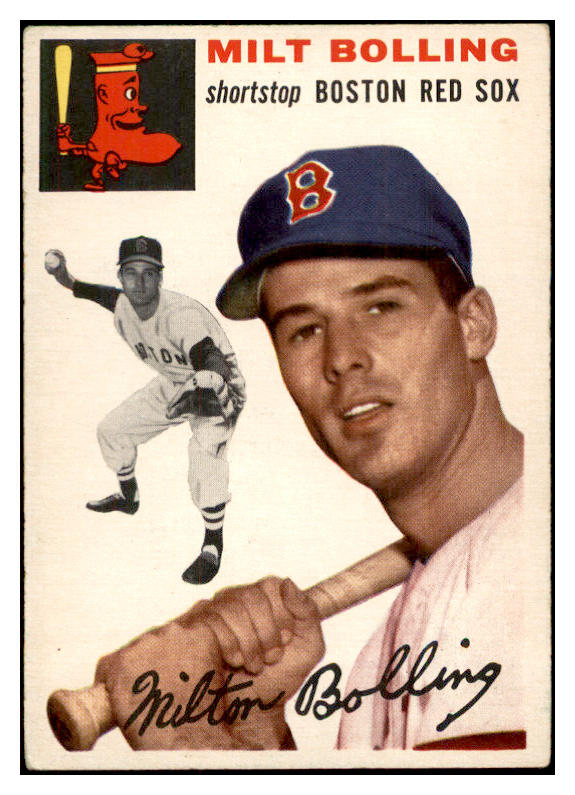 1954 Topps Baseball #082 Milt Bolling Red Sox EX 534719