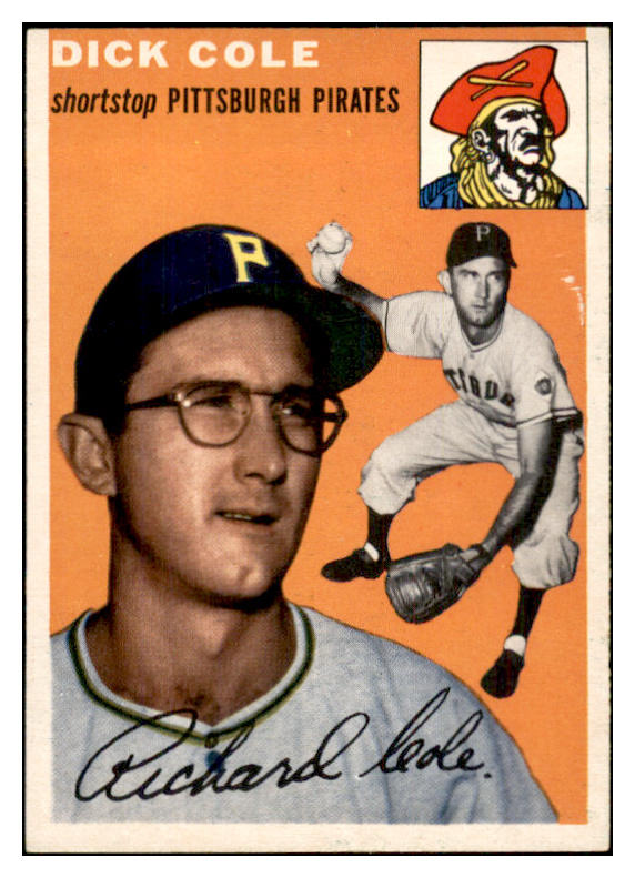 1954 Topps Baseball #084 Dick Cole Pirates EX-MT 534721