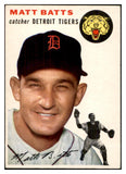 1954 Topps Baseball #088 Matt Batts Tigers EX-MT 534722
