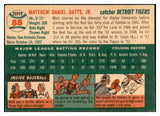 1954 Topps Baseball #088 Matt Batts Tigers EX-MT 534722