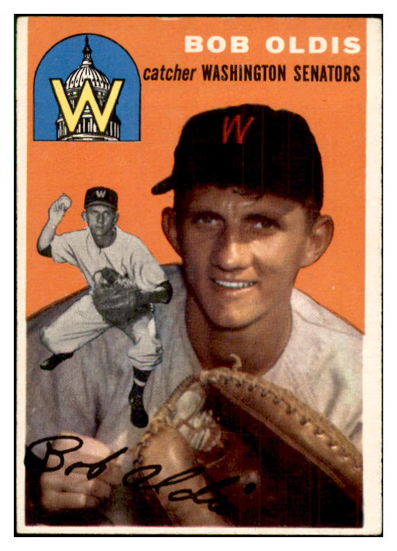 1954 Topps Baseball #091 Bob Oldis Senators EX-MT 534724