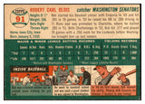 1954 Topps Baseball #091 Bob Oldis Senators EX-MT 534724