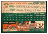 1954 Topps Baseball #096 Charlie Silvera Yankees EX-MT 534727