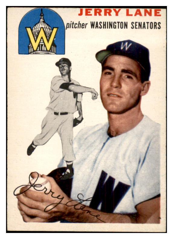 1954 Topps Baseball #097 Jerry Lane Senators EX-MT 534728