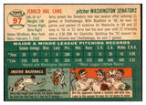 1954 Topps Baseball #097 Jerry Lane Senators EX-MT 534728