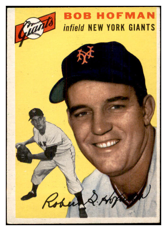 1954 Topps Baseball #099 Bobby Hofman Giants EX-MT 534729