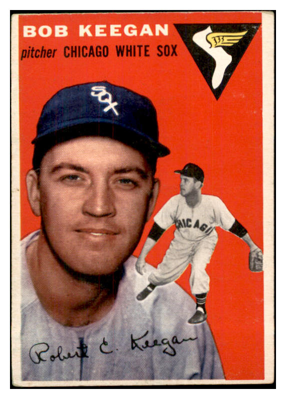 1954 Topps Baseball #100 Bob Keegan White Sox EX 534730