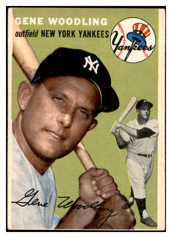 1954 Topps Baseball #101 Gene Woodling Yankees EX 534731
