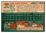 1954 Topps Baseball #101 Gene Woodling Yankees EX 534731