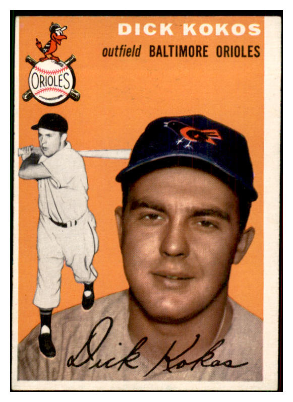 1954 Topps Baseball #106 Dick Kokos Orioles EX-MT 534735