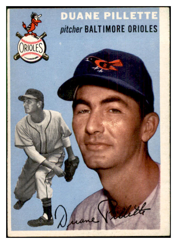 1954 Topps Baseball #107 Duane Pillette Orioles EX-MT 534736